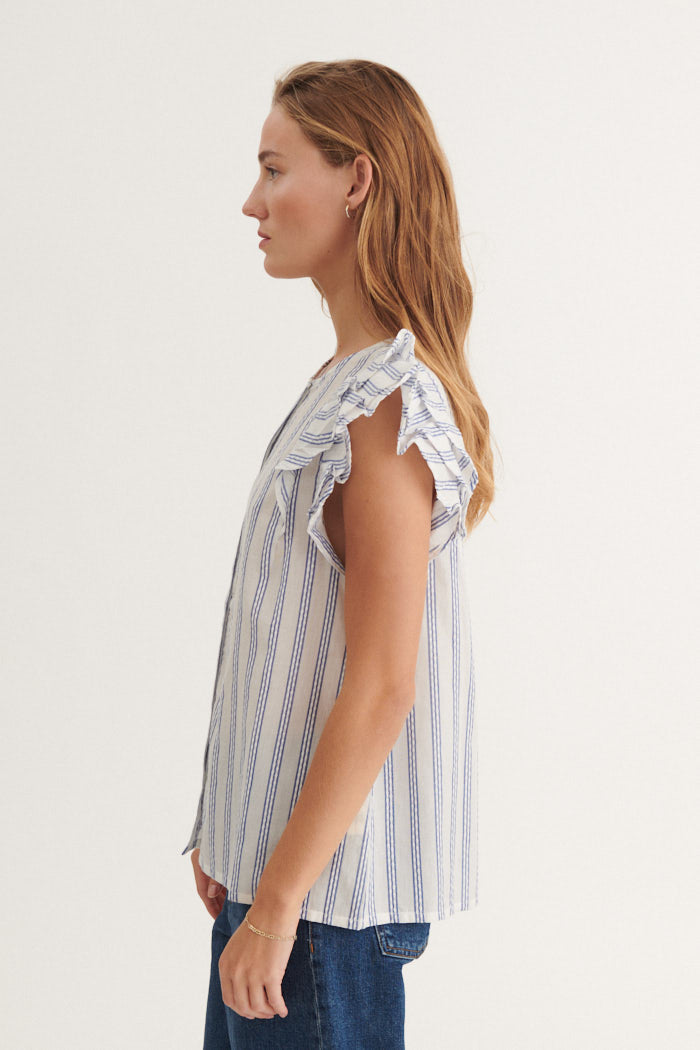 Basic Apparel Ada Shirt Skjorter 781 True navy / whisper white