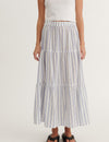 Ada Skirt - True navy / whisper white