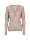 Adi LS V-neck - Natural melange