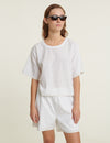 Adie Crop Tee - Bright White