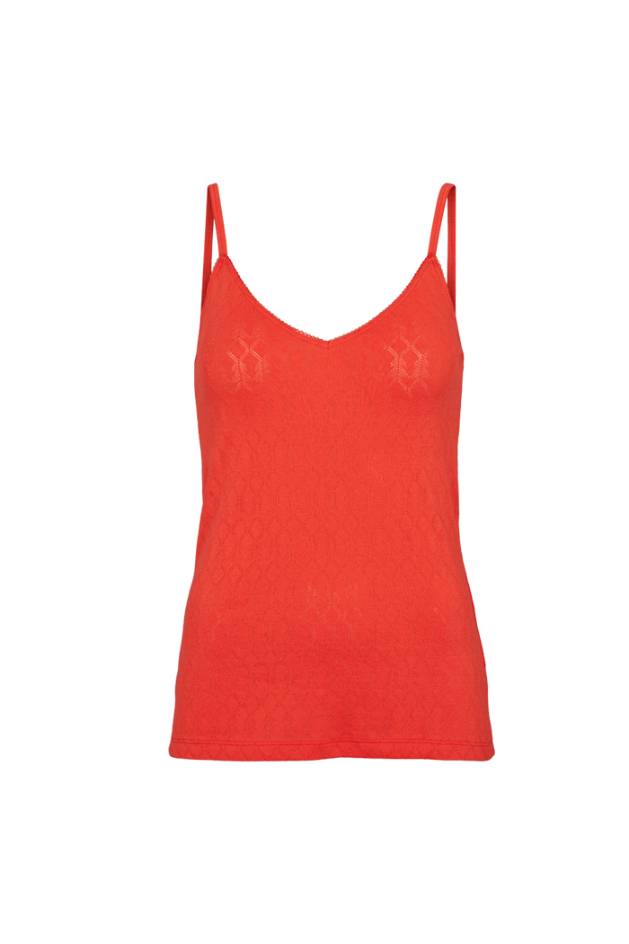 Basic Apparel Ana Strap top Toppe 278 High Risk Red