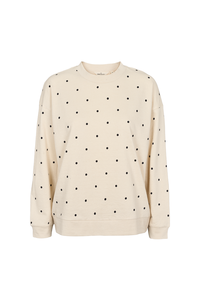 Basic Apparel Anneli Oversized LS Sweat T-shirts 482 Birch/Black