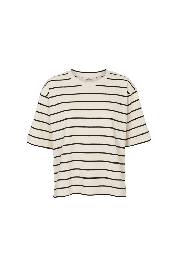 Basic Apparel Anneli Oversized Tee T-shirts 482 Birch/Black