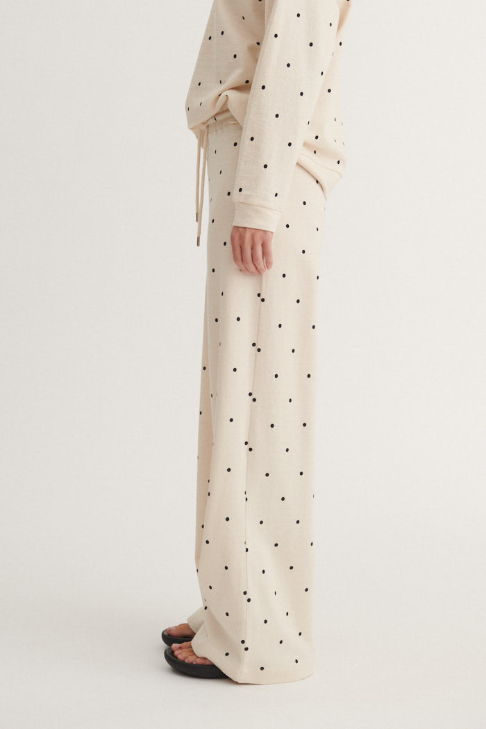 Basic Apparel Anneli Pants Bukser 482 Birch/Black