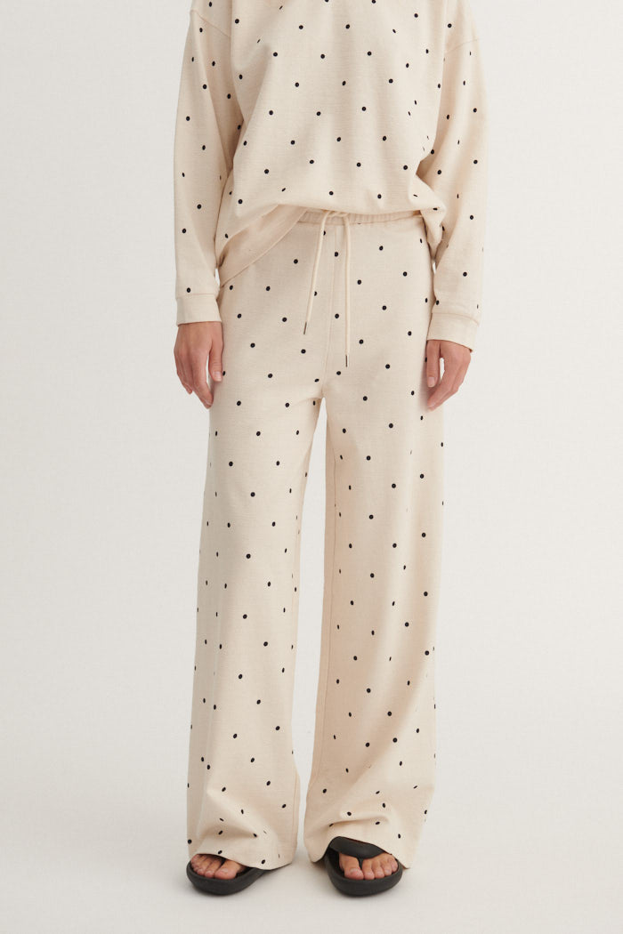 Basic Apparel Anneli Pants Bukser 482 Birch/Black