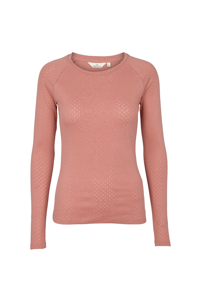 Basic Apparel Arense LS Tee T-shirts 282 Old Rose