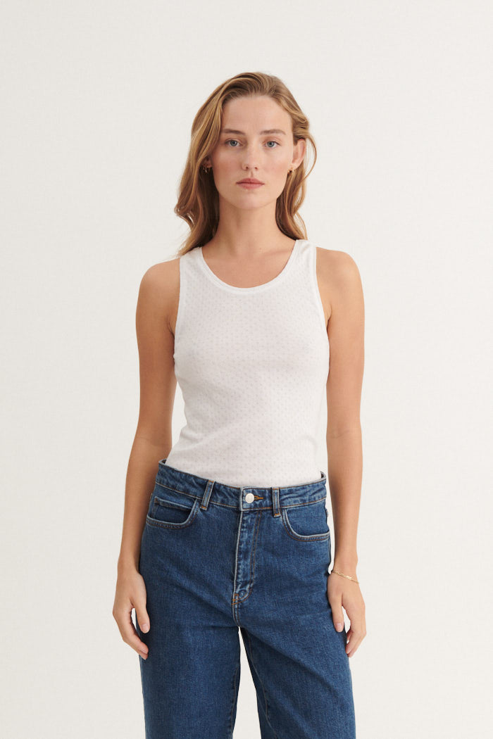 Basic Apparel Arense Tank Toppe 002 White