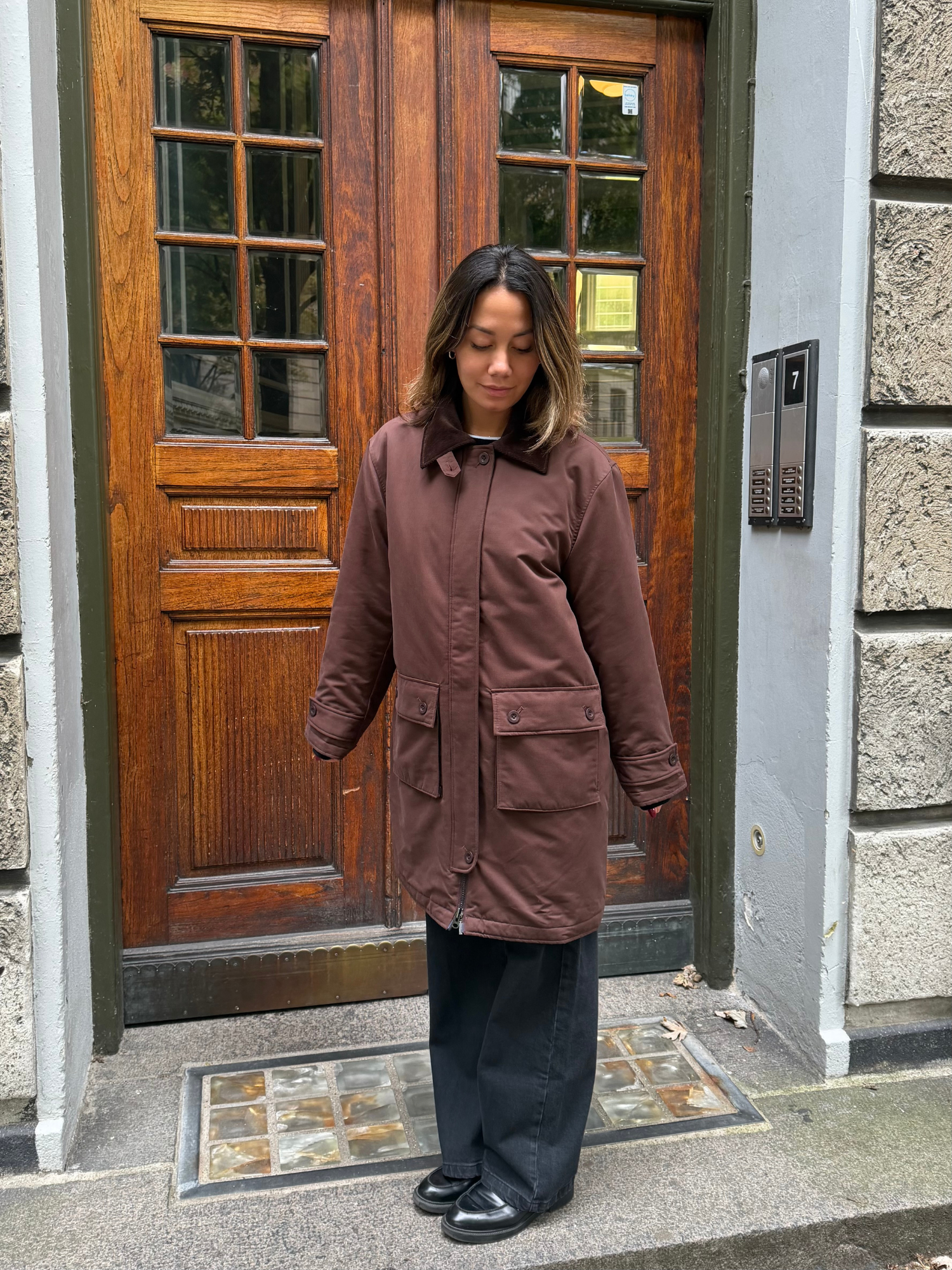 Basic Apparel Asani Coat Coats 864 Chicory coffee