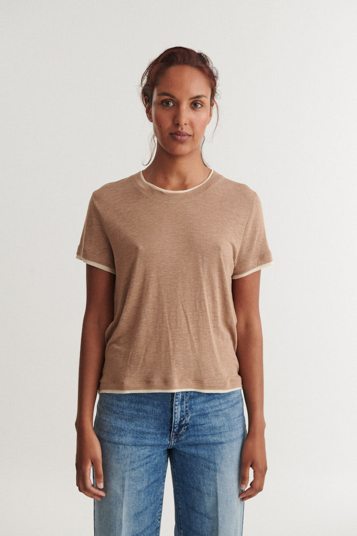 Basic Apparel Ashly Double Tee T-shirts 833 Portobella