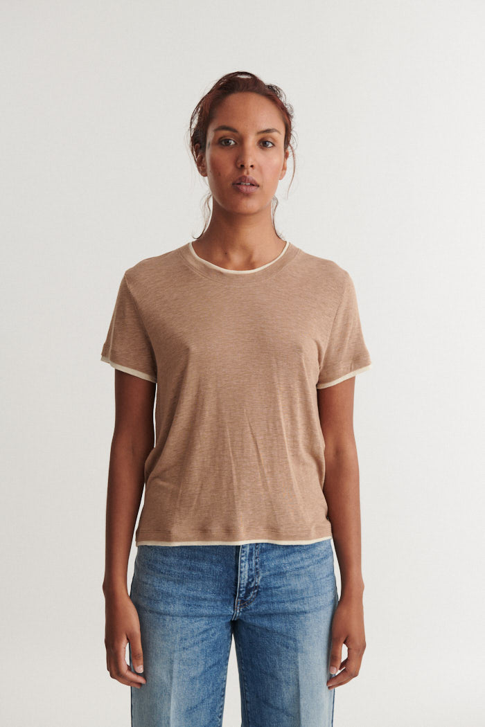 Basic Apparel Ashly Double Tee T-shirts 833 Portobella
