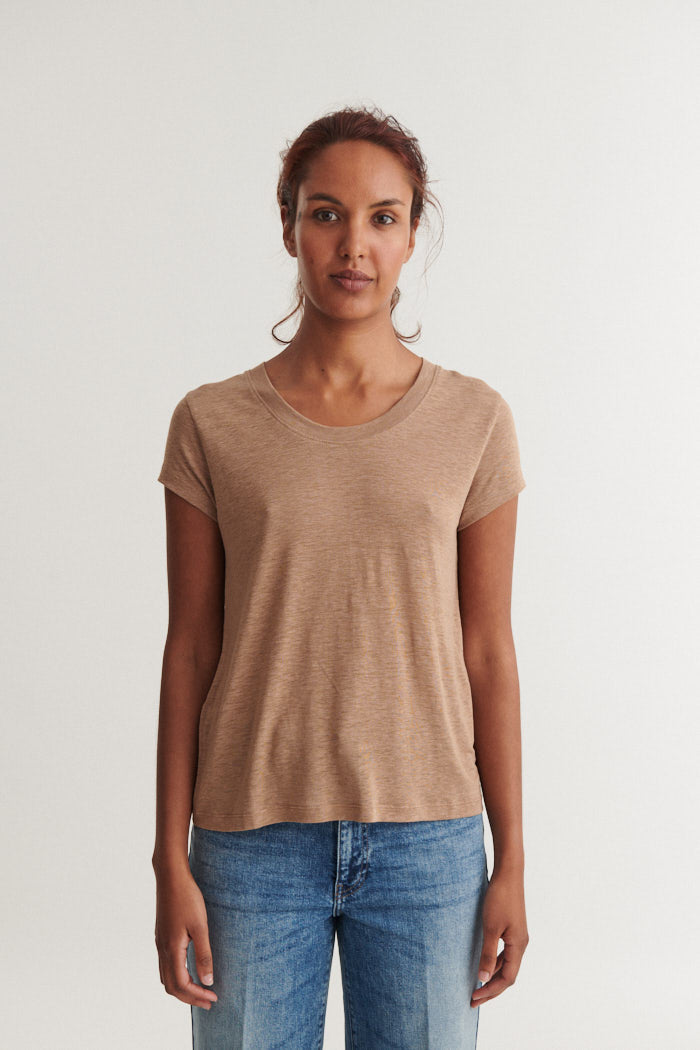 Basic Apparel Ashly SS Tee T-shirts 833 Portobella