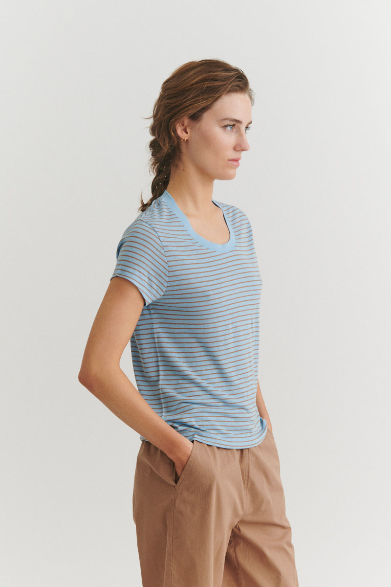 Basic Apparel Ashly SS Tee T-shirts 875 Dutch canal portabella