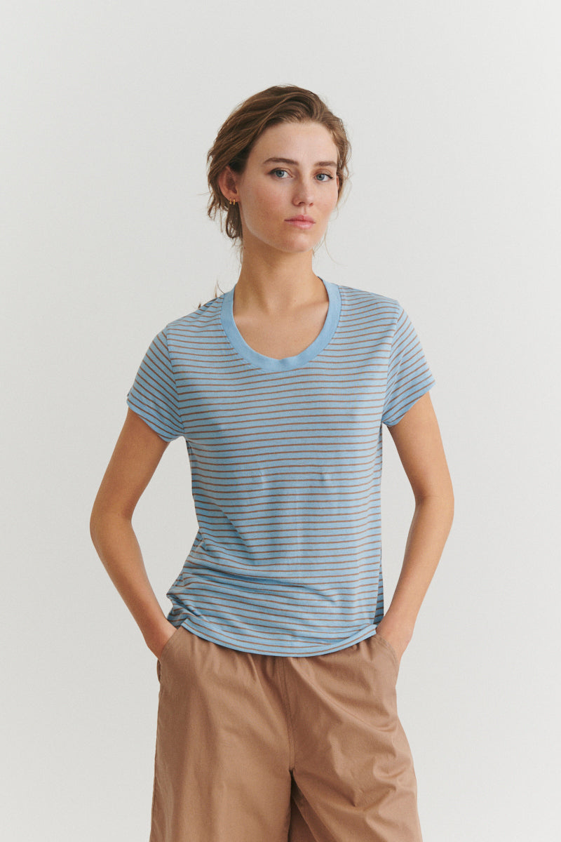 Basic Apparel Ashly SS Tee T-shirts 875 Dutch canal portabella