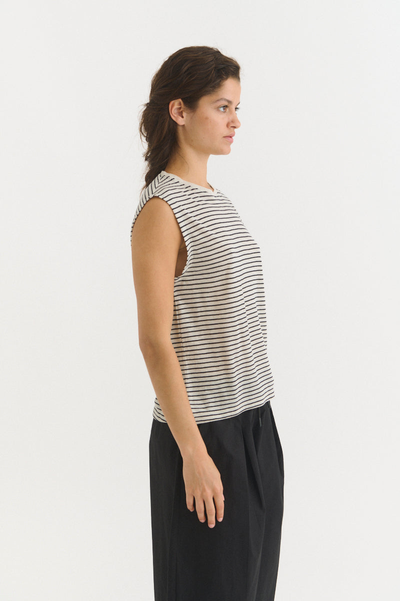 Basic Apparel Ashly Tank Toppe 482 Birch/Black