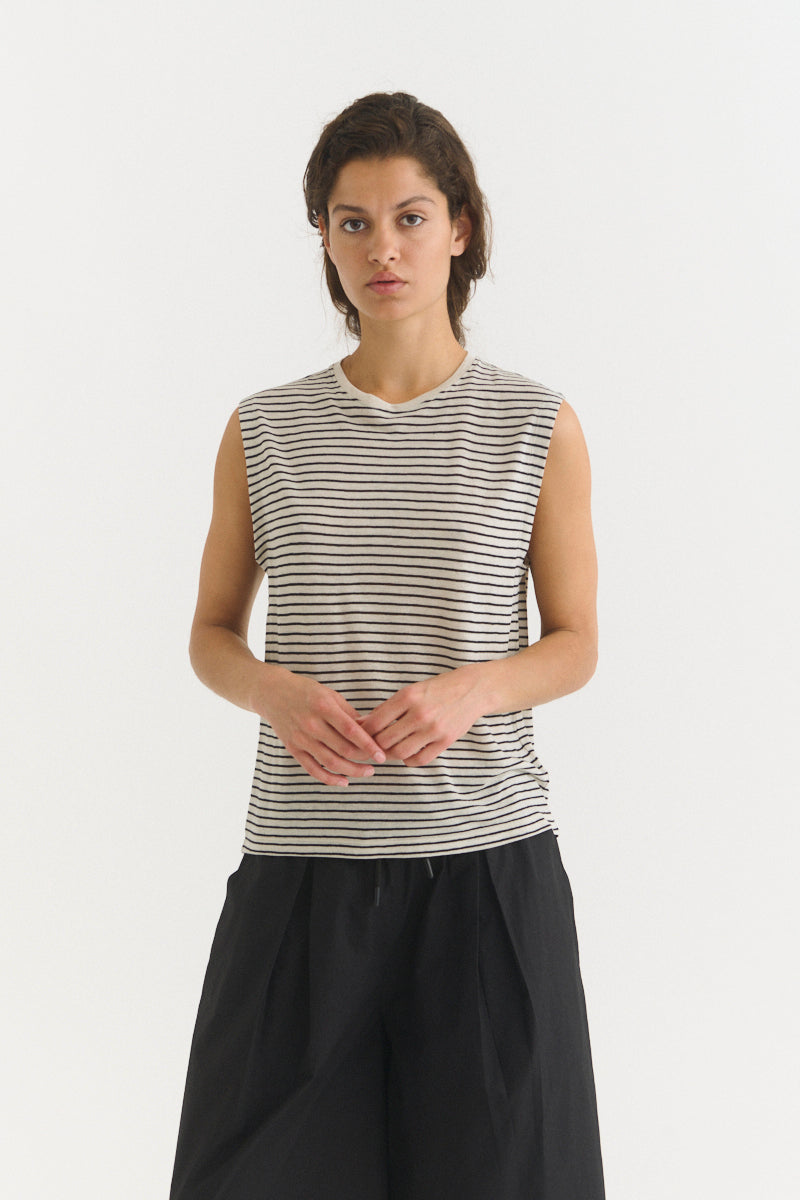 Basic Apparel Ashly Tank Toppe 482 Birch/Black