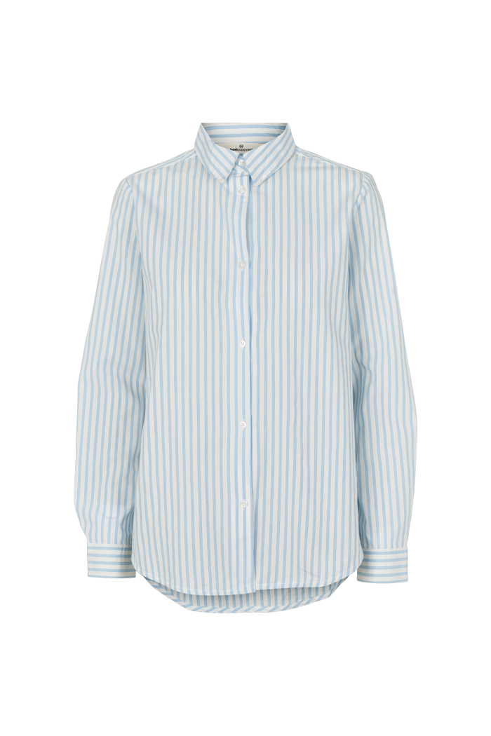 Basic Apparel Aya Shirt Skjorter 687 Birch / Alaskan blue