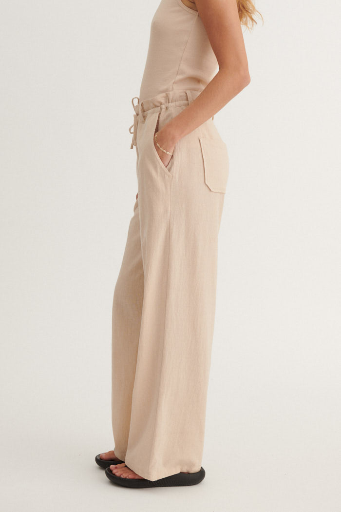 Basic Apparel Beate Pants Bukser 777 Smokey Grey