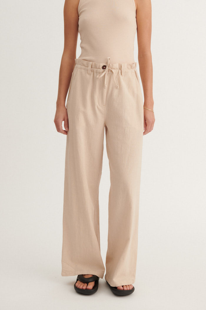 Basic Apparel Beate Pants Bukser 777 Smokey Grey