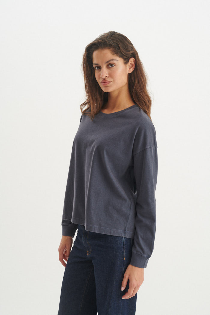 Basic Apparel Boni LS T-Shirt T-shirts 901 India ink