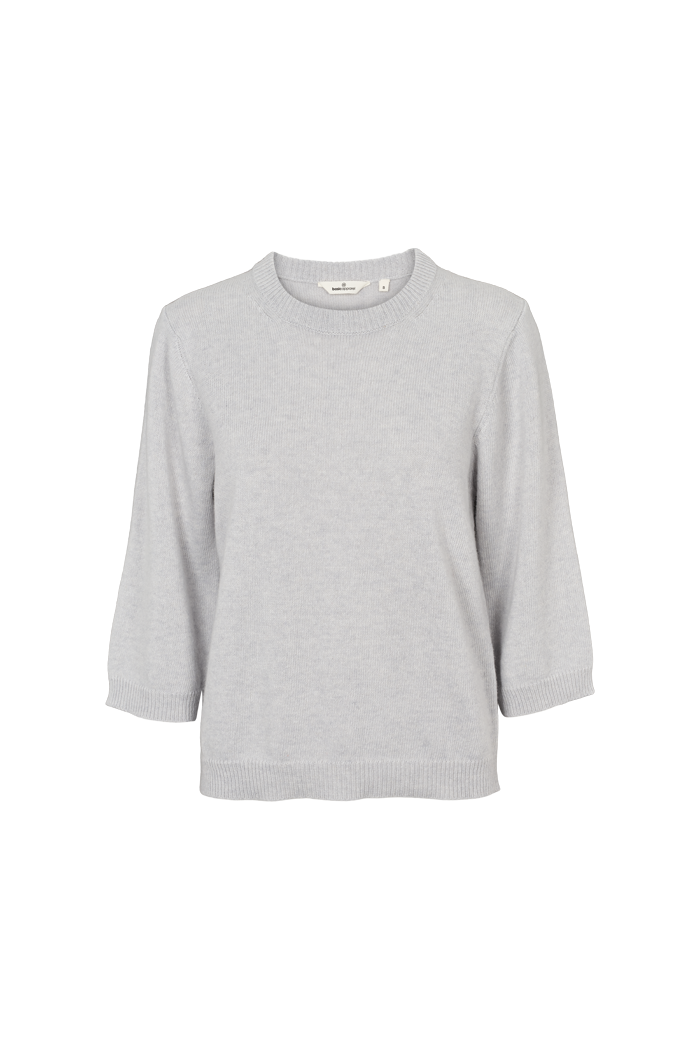 Basic Apparel Cady 3/4 Sleeve Sweaters 025 Grey Mel.