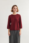 Cady 3/4 Sleeve - Bordeaux Truffle