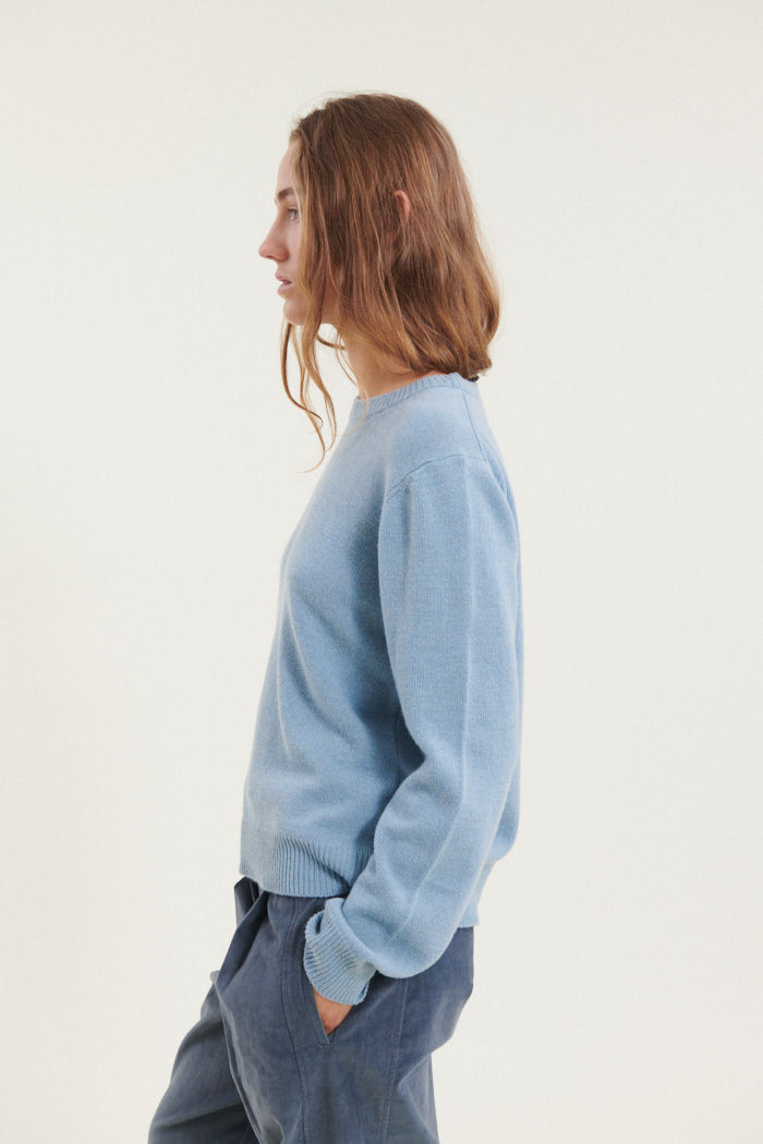 Basic Apparel Cady O-Neck Sweaters 737 Windward blue