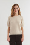 Cady SS O-neck - Beige Mel.