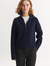 Cady Zip Sweater - Sky Captain