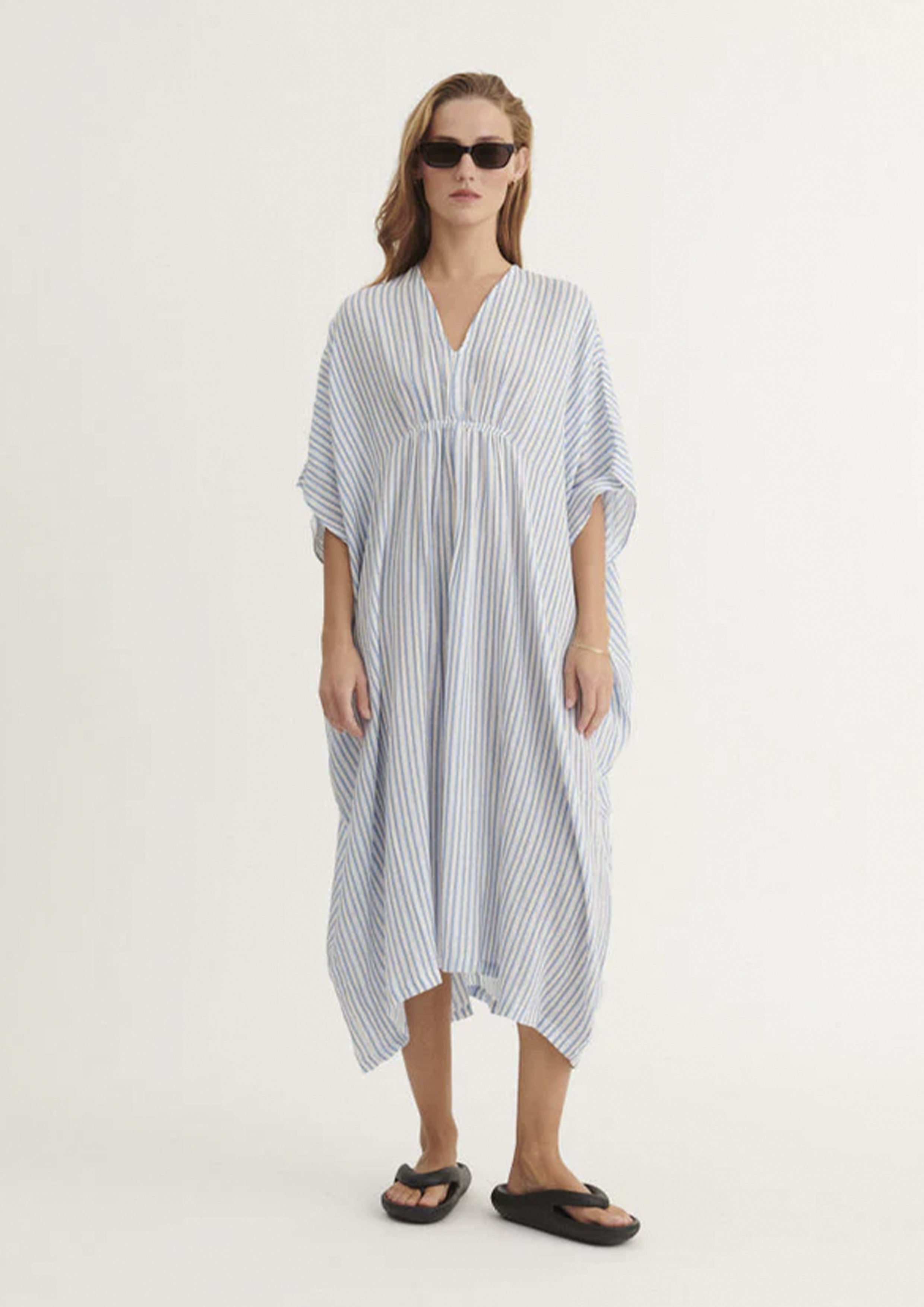 Basic Apparel Calli Tunique Kjoler 778 Frozen fjord / whisper white / black