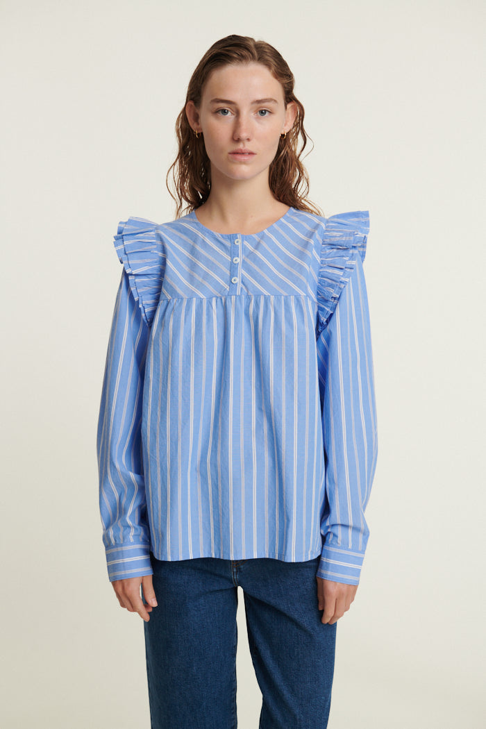 Basic Apparel Candy Blouse Bluser 757 Quiet harbor