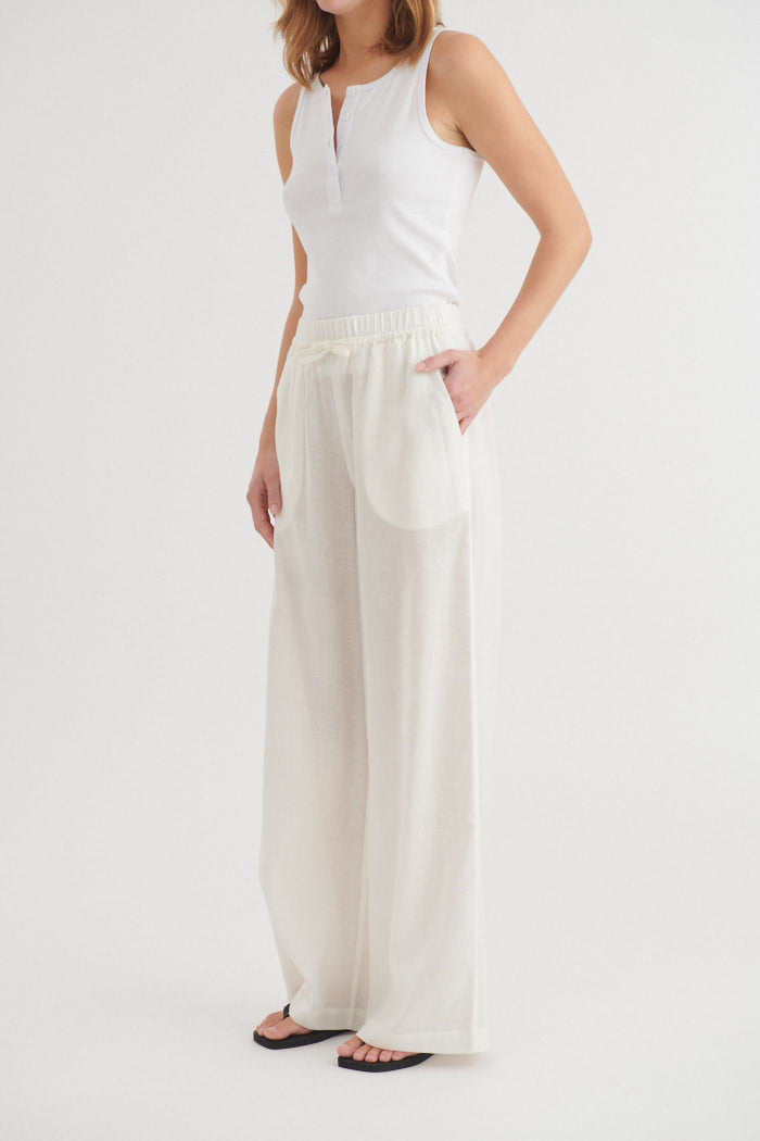 Basic Apparel Carina Pants Bukser 423 Bright White