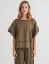Carina SS Blouse - Sea turtle