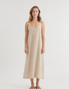 Carina Tank Dress - Natural melange