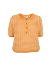Cashi Granddad Pullover - Abricot / birch