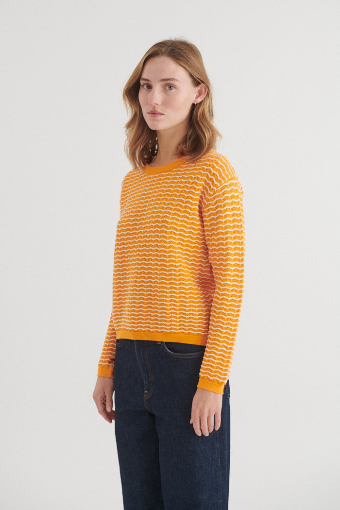 Basic Apparel Cashi Pullover Sweaters 880 Abricot / birch