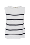 Cia Vest - bright white / navy