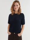 Cilla SS Sweater - Sky Captain