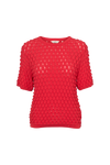 Cilla SS Sweater - Flame scarlet