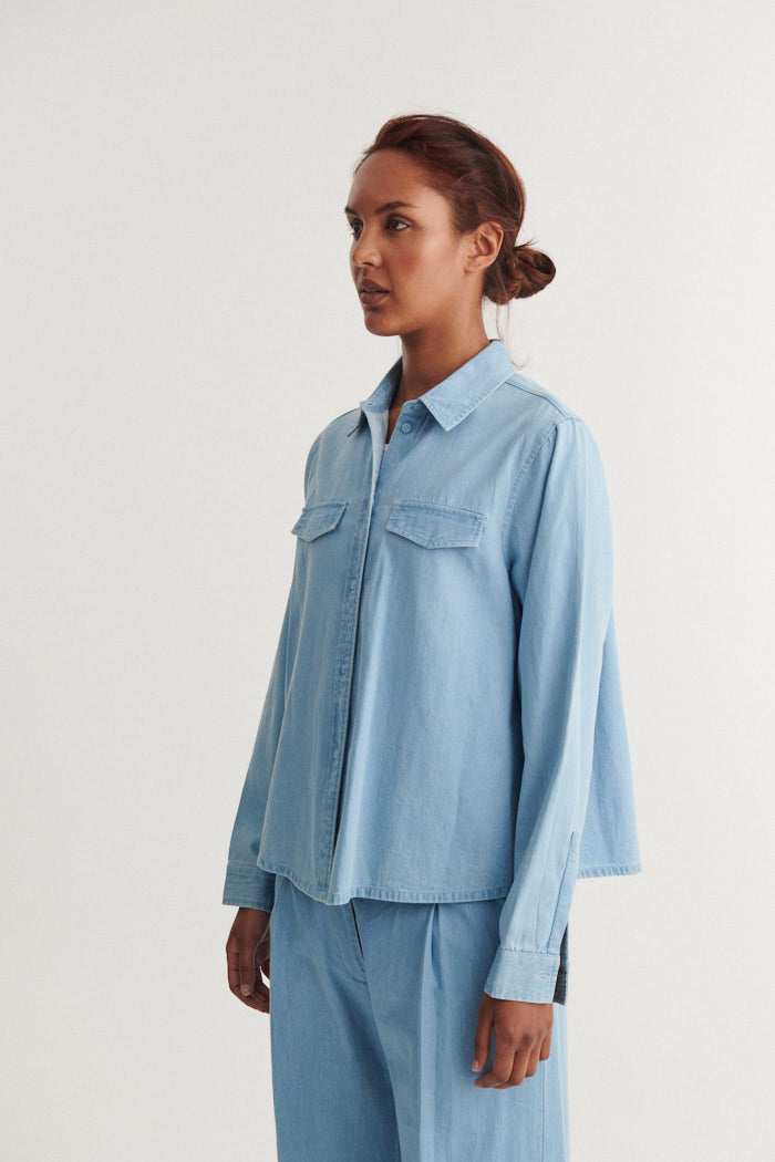 Basic Apparel Cody Shirt Skjorter 189 Light Wash