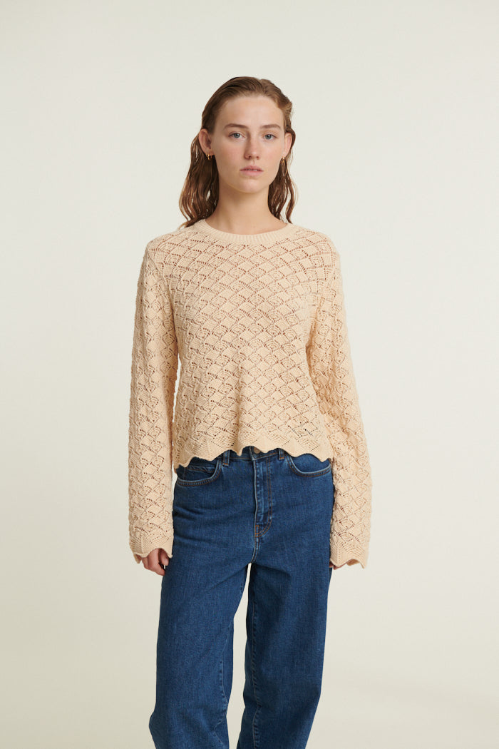 Basic Apparel Dania LS Sweater Sweaters 183 Birch