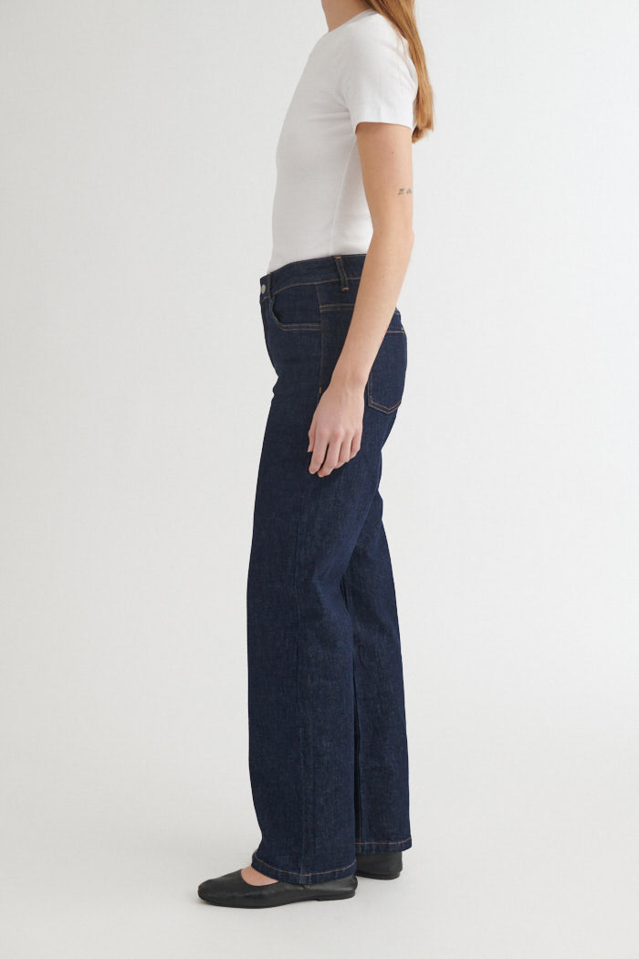 Basic Apparel Elisa Rinse Wash Jeans Jeans 885 Raw denim