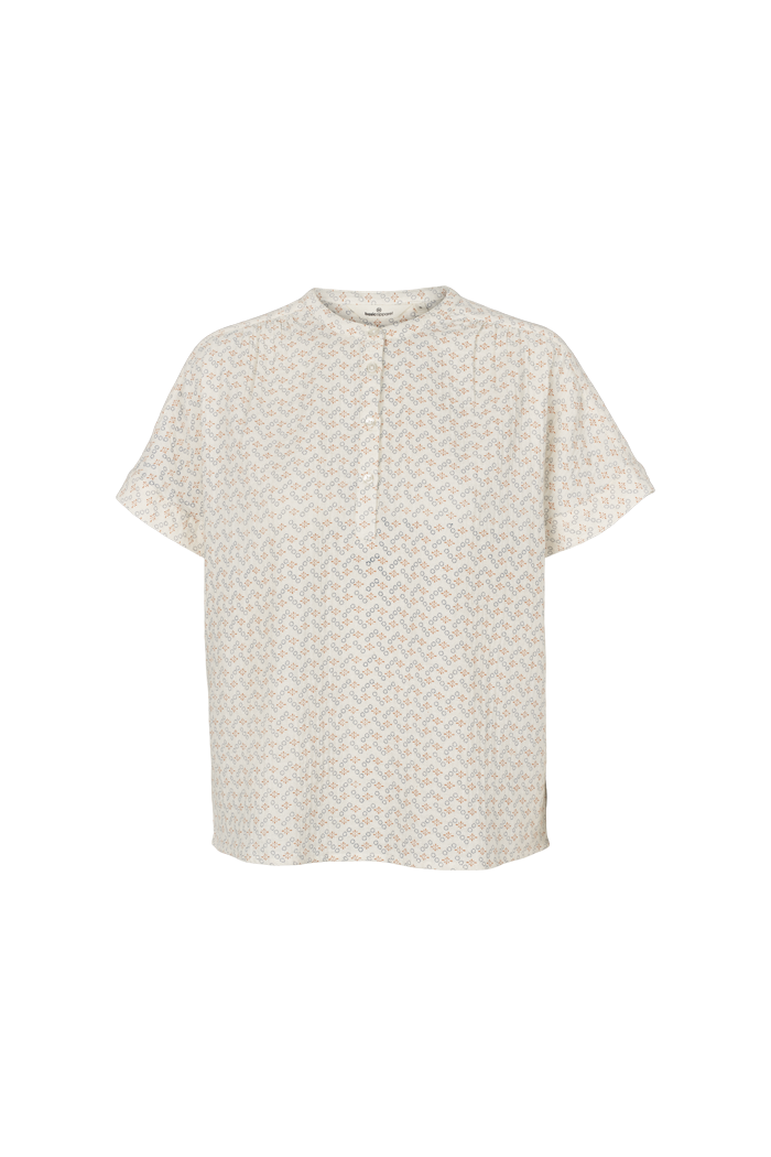 Basic Apparel Ember Shirt Bluser 678 Birch / Amber Brown / Blue Horizon