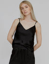 Flora Strap Top - Black