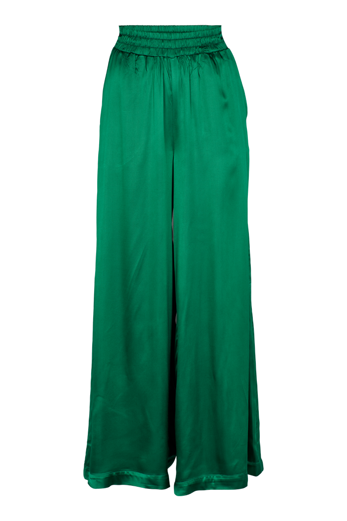 Basic Apparel Flora Wide Pants Bukser 648 Green Jacket