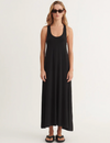 Jo Long Tank Dress - Black