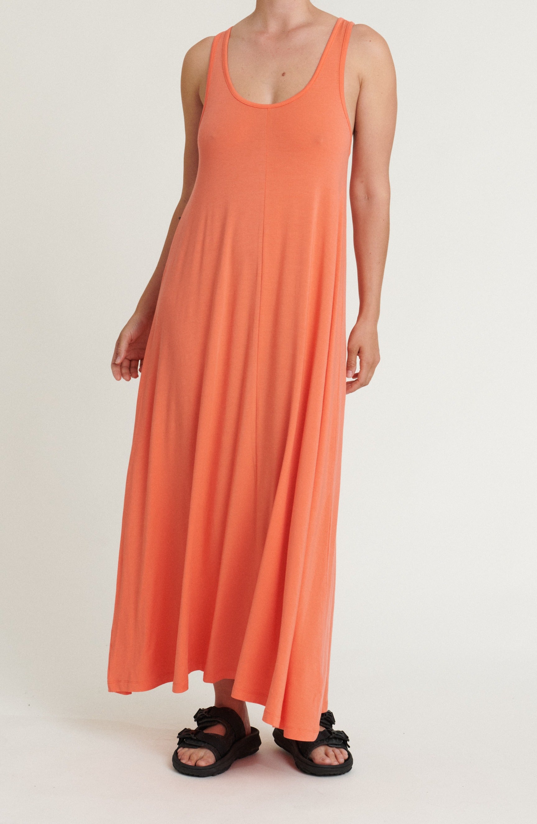 Basic Apparel Jo Long Tank Dress Kjoler 349 Tomato