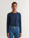 Jolanda LS Tee - Navy