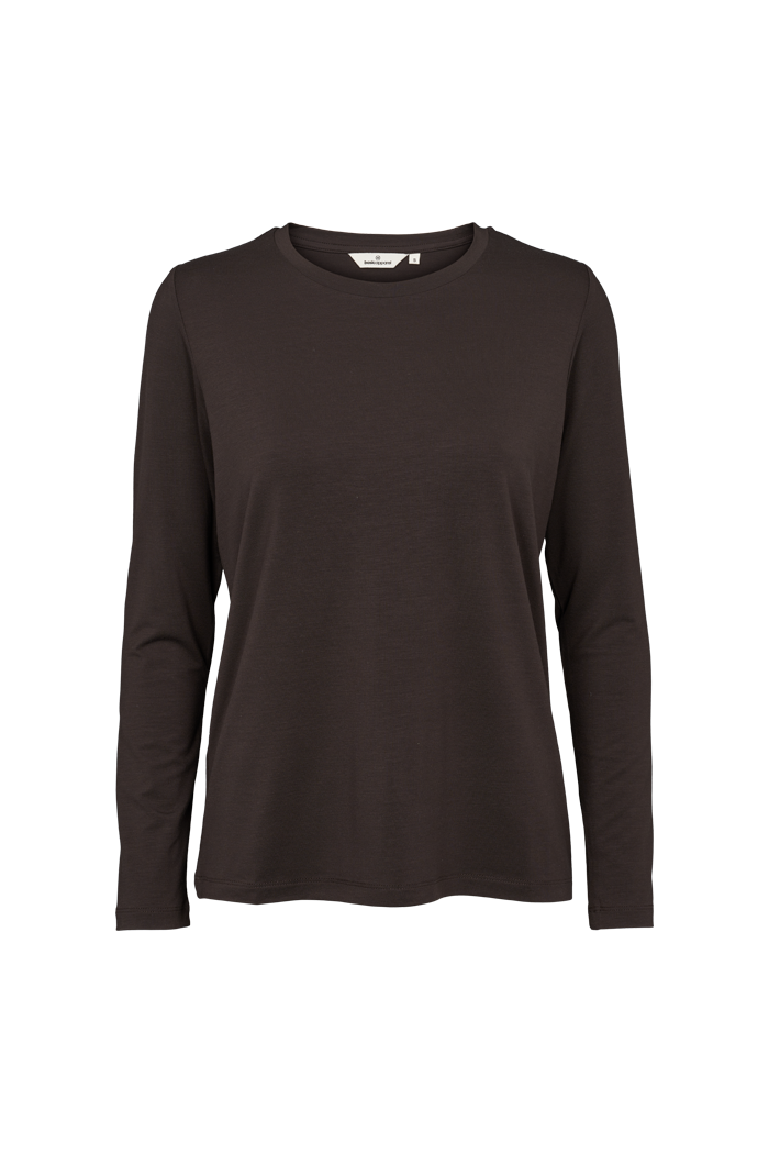 Basic Apparel Jolanda LS Tee T-shirts 709 Chocolate torte