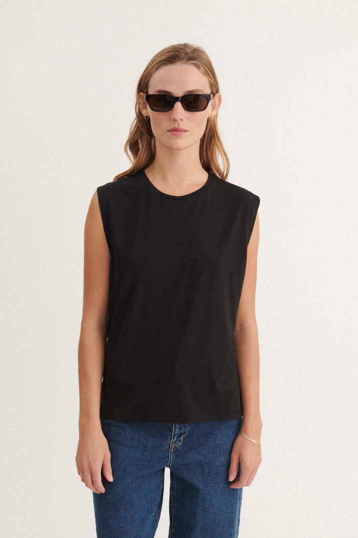Basic Apparel Jolanda Tank Toppe 001 Black