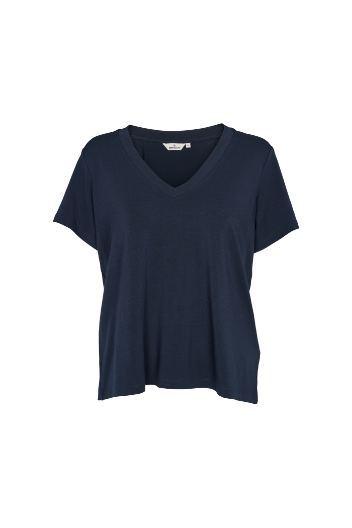 Basic Apparel Joline V-neck T-shirts 048 Navy